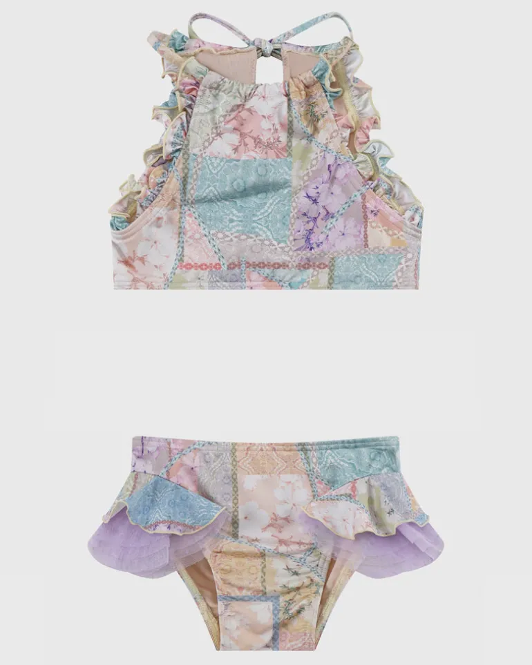 Brindle Halter Neck Bikini Set