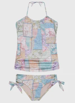 Brindle Halter Neck Tankini Set