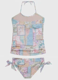 Brindle Halter Neck Tankini Set