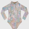 Brindle Long Sleeve One Piece