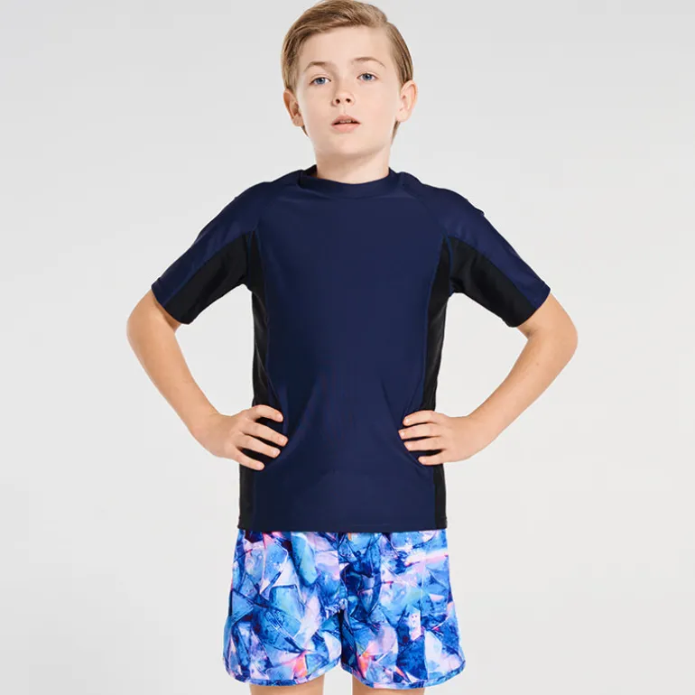Building Blocks Short Sleeve Rash Vest