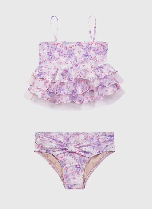Cherry Blossom Halter Neck Bikini Set