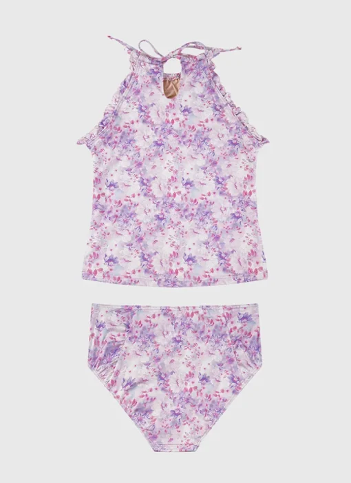 Cherry Blossom Halter Neck Tankini Set (SAMPLE)
