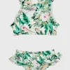 Marabou Halter Neck Bikini Set