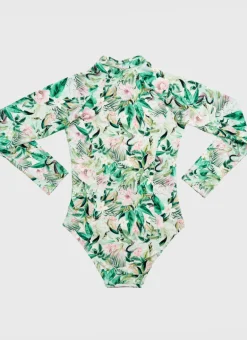 Marabou Long Sleeve One Piece