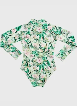 Marabou Long Sleeve One Piece