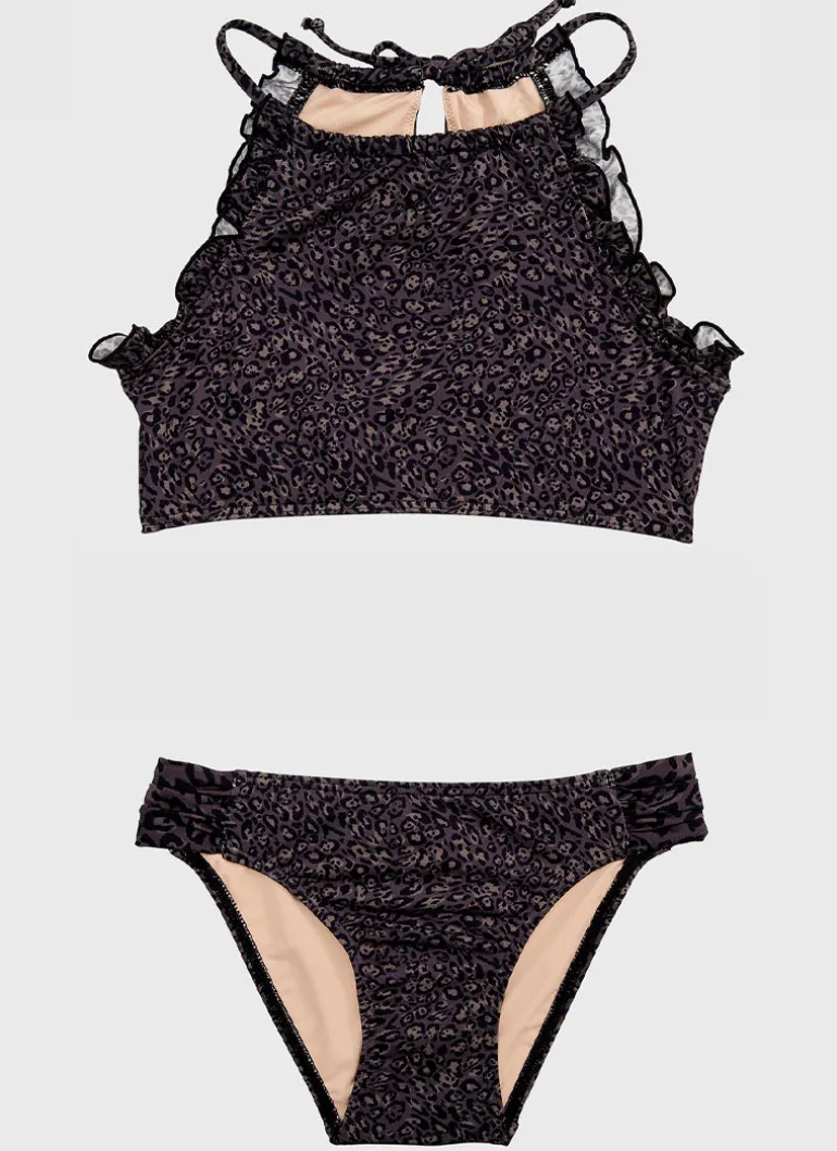 Ocelot Halter Bikini Set
