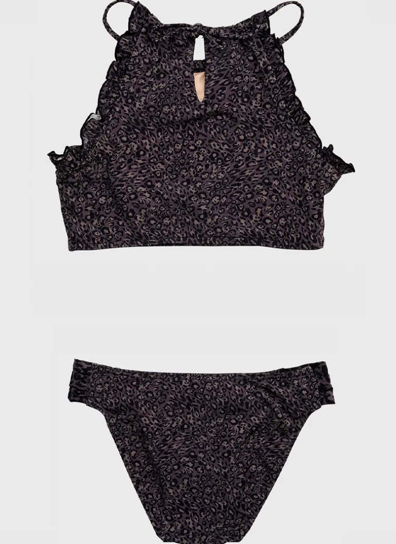 Ocelot Halter Bikini Set