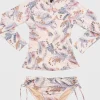 Plumeria Rash Vest Set