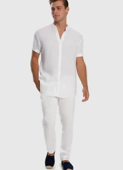 Serenity Linen Pants - White