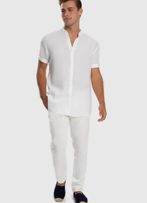 Serenity Linen Pants - White