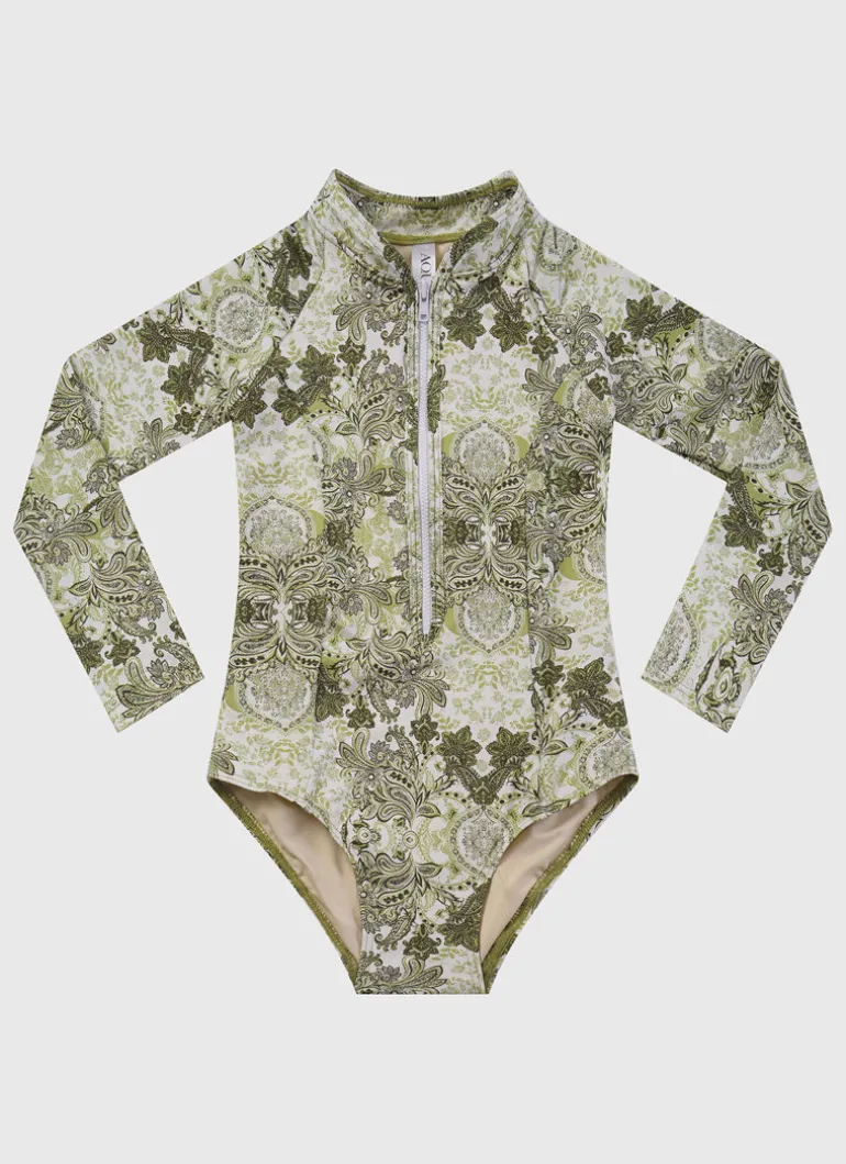 Tapestry Long Sleeve One Piece