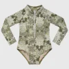 Tapestry Long Sleeve One Piece