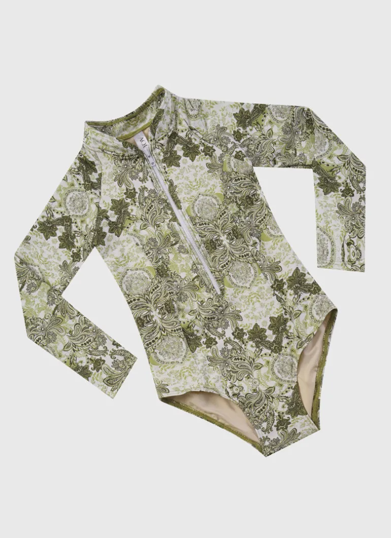 Tapestry Long Sleeve One Piece